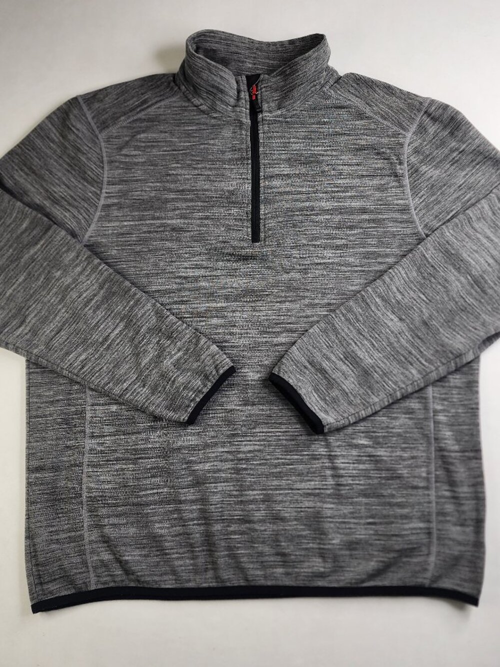 Avalanche Men's L Large Half Zip Gray Pullover Sweater Running Hiking Extra Soft